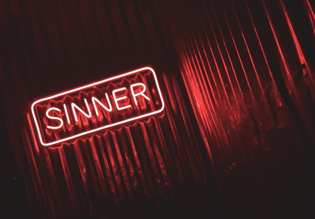 Neon sign - sinner